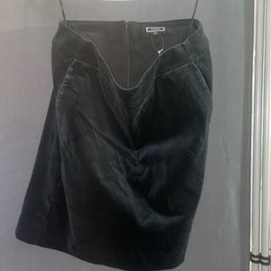 Jcrew Black Velour Skirt. Size 14